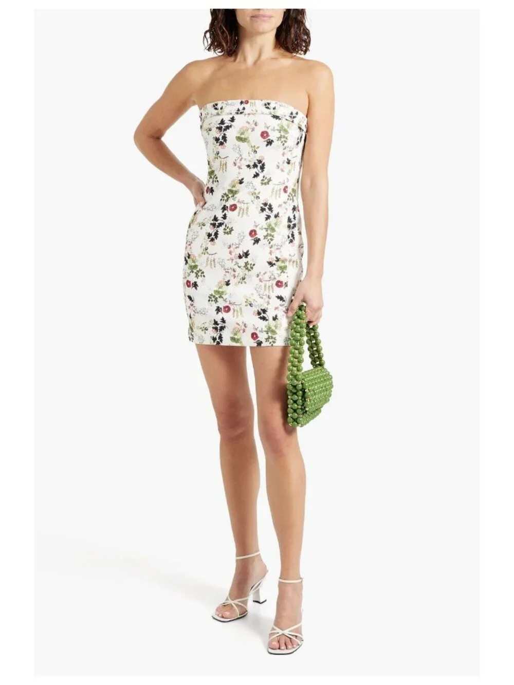 New Alice + Olivia Kelly Strapless Floral Print Mini Dress Garden Party Summer 2 - Picture 12 of 12